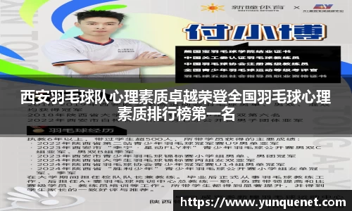 西安羽毛球队心理素质卓越荣登全国羽毛球心理素质排行榜第一名